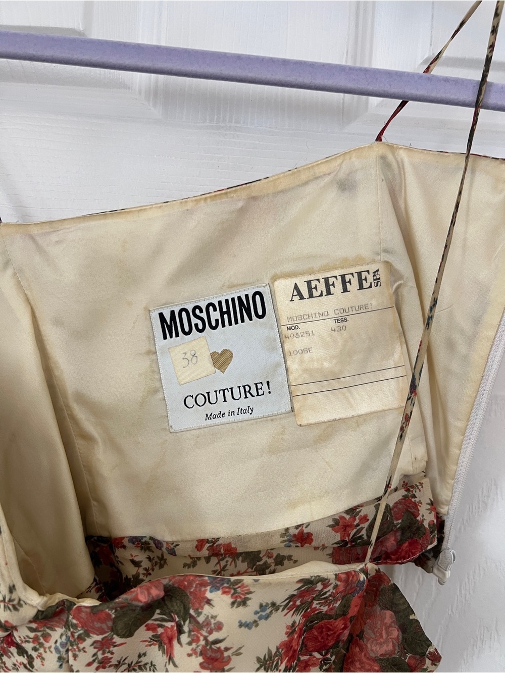Moschino Couture vintage floral bustier - Picture 4 of 6